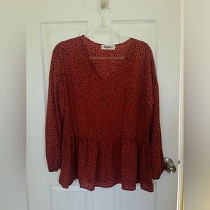 Women’s 100% polyester blouse size large